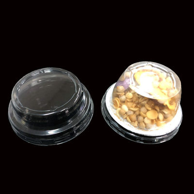 High Clarity Coffee PET Cup Lid Durable Custom Thermoformed Packaging