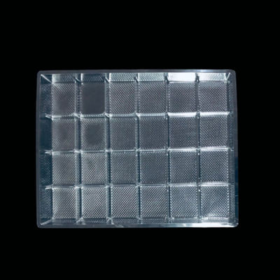 24 Cavities Ice Cube Tray Food Grade Blister Packaging -18°C Freezer Compatible