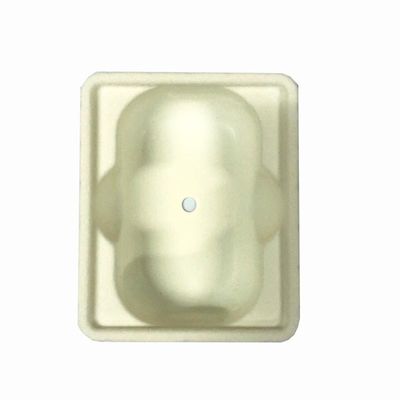 Premium PS Beige Flocked Plastic Blister Trays For Handmade Soap Gift Box Insert
