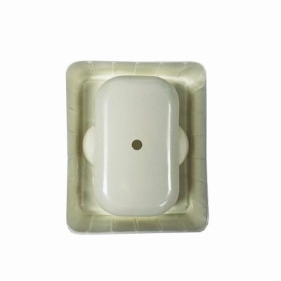 Premium PS Beige Flocked Plastic Blister Trays For Handmade Soap Gift Box Insert