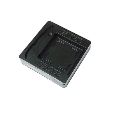 Custom Food Grade PET Chocolate Packaging Box Black PET Base Clear PET Lid