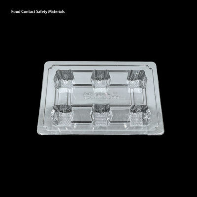 High Clarity PET 6 Cavity Jelly Tray With Aluminum Foil Sealing For Snacks Desserts Candies