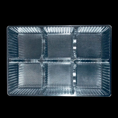 Bandeja blister PET transparente personalizada de vários compartimentos para doces e alimentos assados