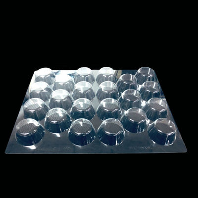 Food Grade Clear PET 22 Cell Cookie Insert Tray Crisp For Bakery Chocolates Gift Box Dividers