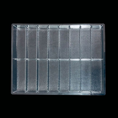 Custom 16 Cavities Ice Cube Tray Food Grade Transparent PET Freezer Safe Blister Packaging