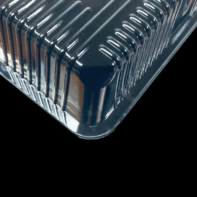 Embalagem blister PET transparente segura para alimentos de seis divisões em tamanhos personalizados