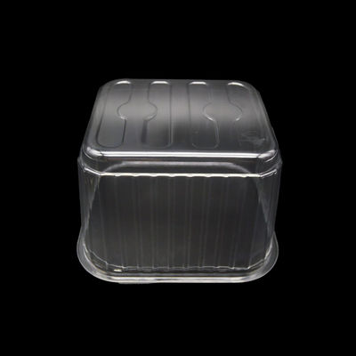Recipientes de PET transparentes de qualidade alimentar para frutas e vegetais Embalagem plástica personalizada de prato fundo