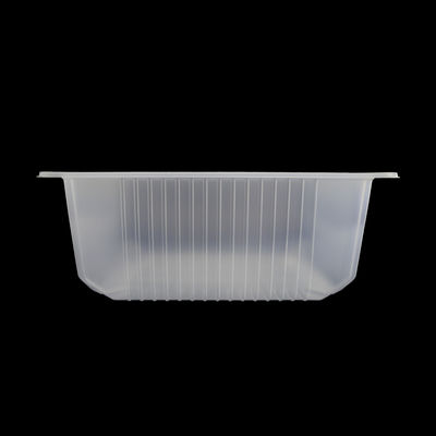 Food Grade PP Plastic Thermoformed Trays Deep Containers For Fresh Vegetables Herbs
