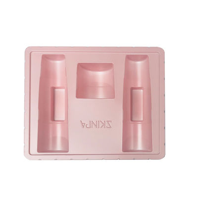 Pink Plastic Blister PS Tray For Cosmetic Set High Precision Makeup Packaging Insert