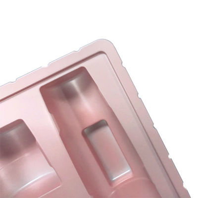 Pink Plastic Blister PS Tray For Cosmetic Set High Precision Makeup Packaging Insert