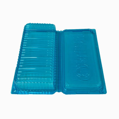 Disposable PET Clamshell Custom Seafood Packaging For Frozen Shellfish Oysters Lobster