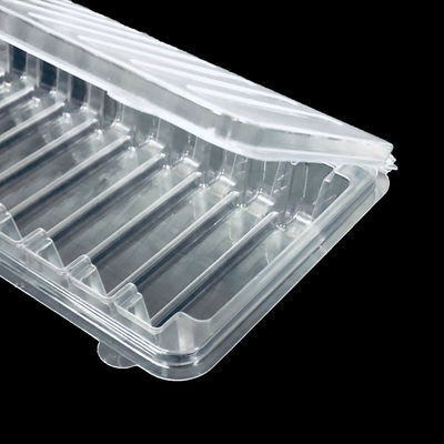 Embalagem blister PET de 12 células para tiras de teste de diagnóstico Suporte transparente para tiras de reagente médico