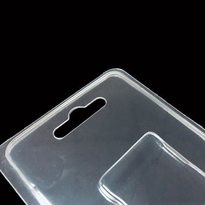 Embalagem tipo concha blister de plástico PET transparente personalizada para solução de armazenamento seguro de cartão de memória