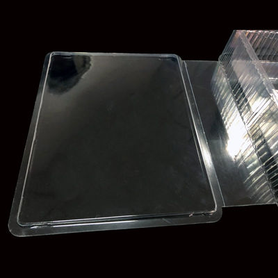 High Clarity PET Hinged Flip Top Blister Box for Face Mask and Cosmetic Packaging 2 Compartment Design