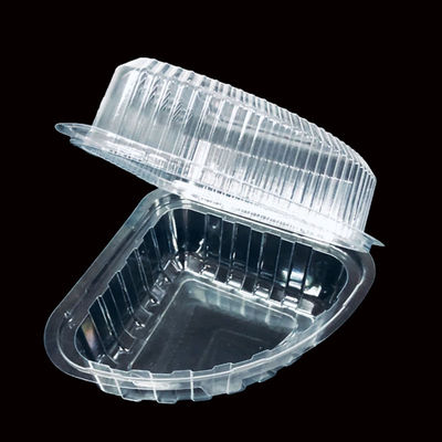 Custom Food-Grade High Clarity PET Plastic Blister Packaging for Slice Cake Boxes Foldable Clamshell Containers