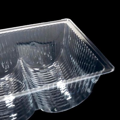 Custom 4 Cell PET Plastic Blister Tray for Cookies Food Grade Safe Packaging Inner Holder