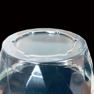 Custom Diamond-Shaped Transparent PET Plastic Lids for Yogurt Cups Food Safe Packaging