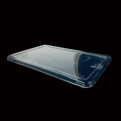 Transparent PET Plastic Food Container Lid Customizable Snap Lock Design for Freshness