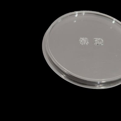 Custom Food Grade Clear PET Ice Cream Cup Lids Splash Proof and Secure Fit