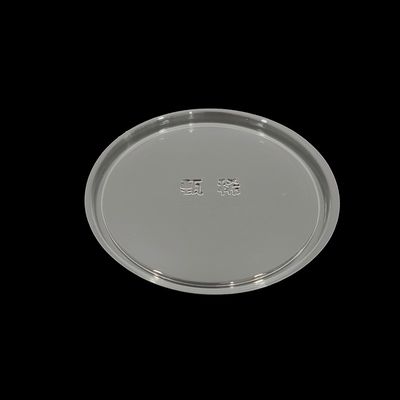 Custom Food Grade Clear PET Ice Cream Cup Lids Splash Proof and Secure Fit