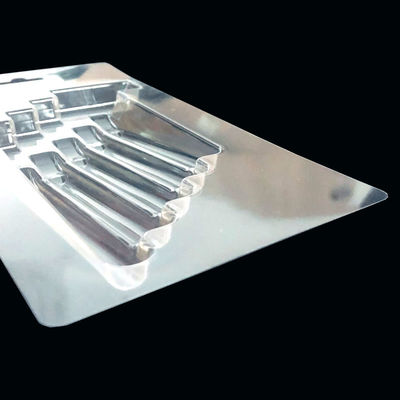 Custom Transparent PET Blister Pack for 5 Razors Heat Sealed with Printed Cardboard