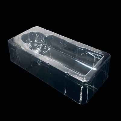 Inserção de plástico PET transparente personalizada para frascos cosméticos Bandeja blister à prova de choque para embalagem de caixa de presente