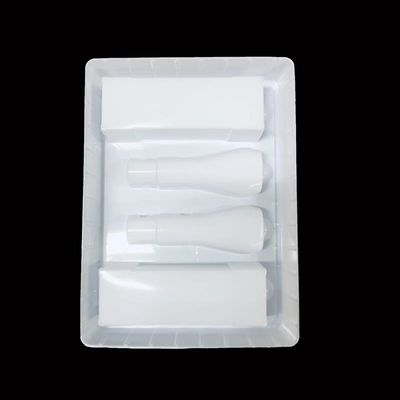 Plateau thermoformé personnalisé en plastique PET blanc pour insert de boîte cadeau cosmétique