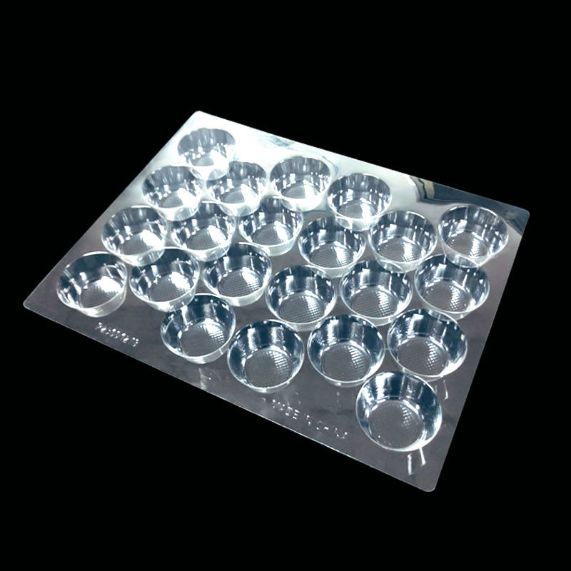 Food Grade Clear PET 22 Cell Cookie Insert Tray Crisp For Bakery Chocolates Gift Box Dividers