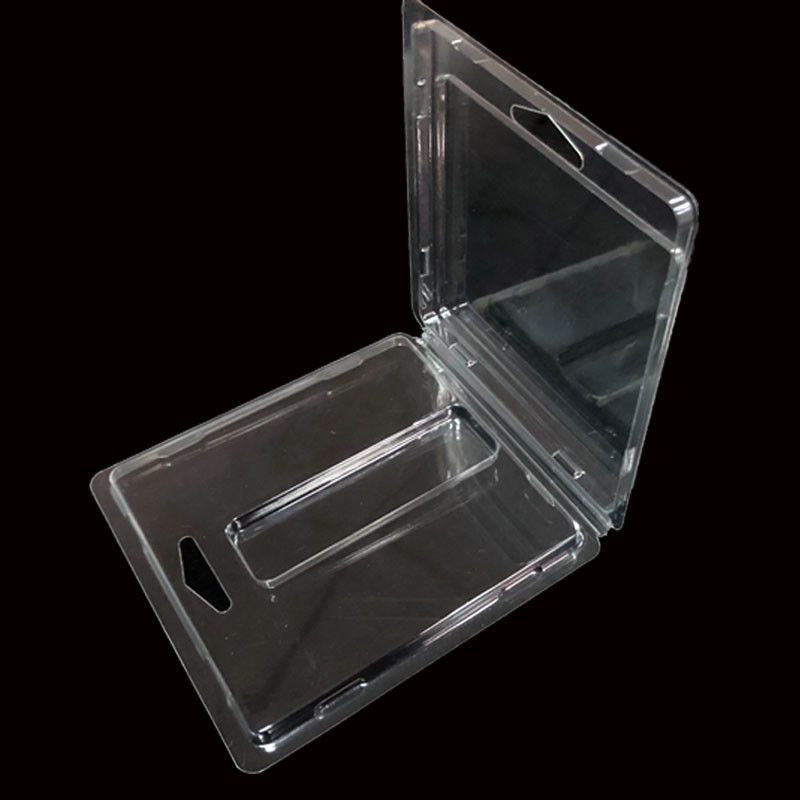 High Transparency Clear PET Clamshell Blister Packaging For Automotive Decals Small Crafts