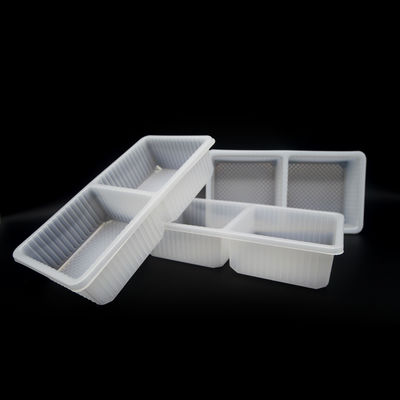 2 Compartment Food Grade PP Blister Tray For Pastries Baked Goods