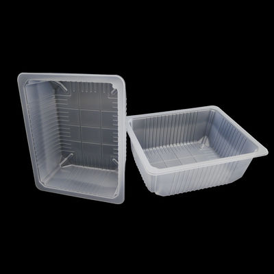 Food Grade PP Plastic Thermoformed Trays Deep Containers For Fresh Vegetables Herbs
